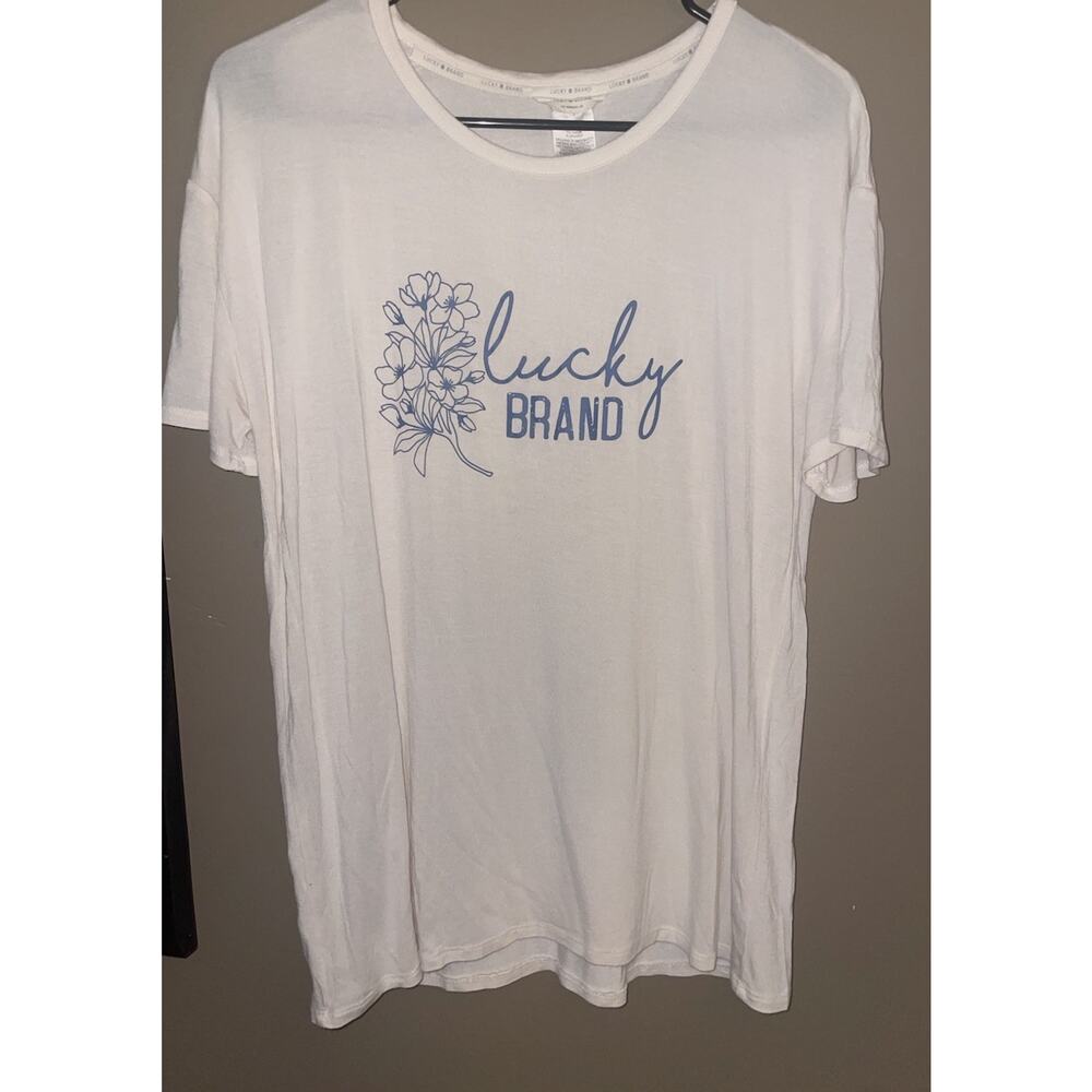 Lucky Brand Women’s Very Soft Rayon and Spandex Comfy Stretch Tshirt Sz Small